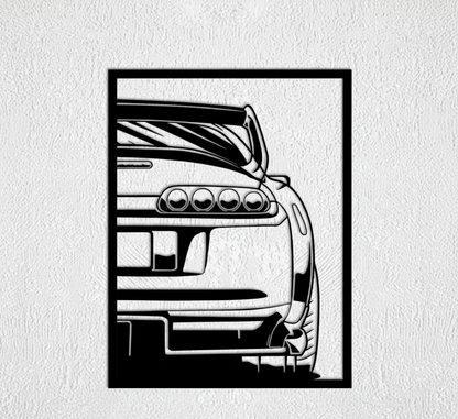 Toyota Supra Metal Wall Art