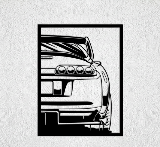 Toyota Supra Metal Wall Art
