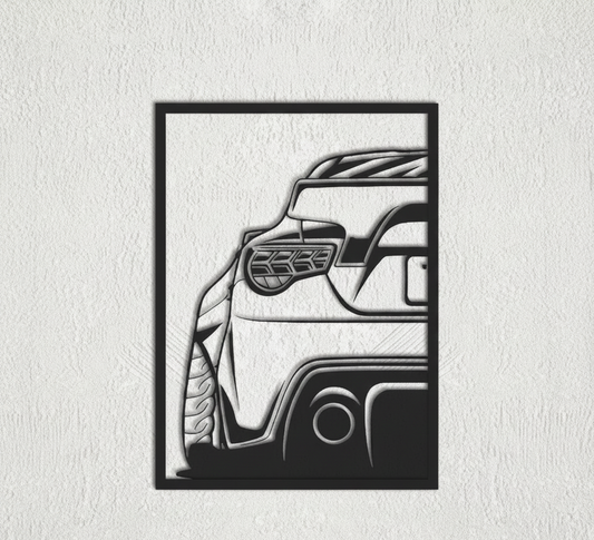 Toyota 86GT Metal Wall Frame Art