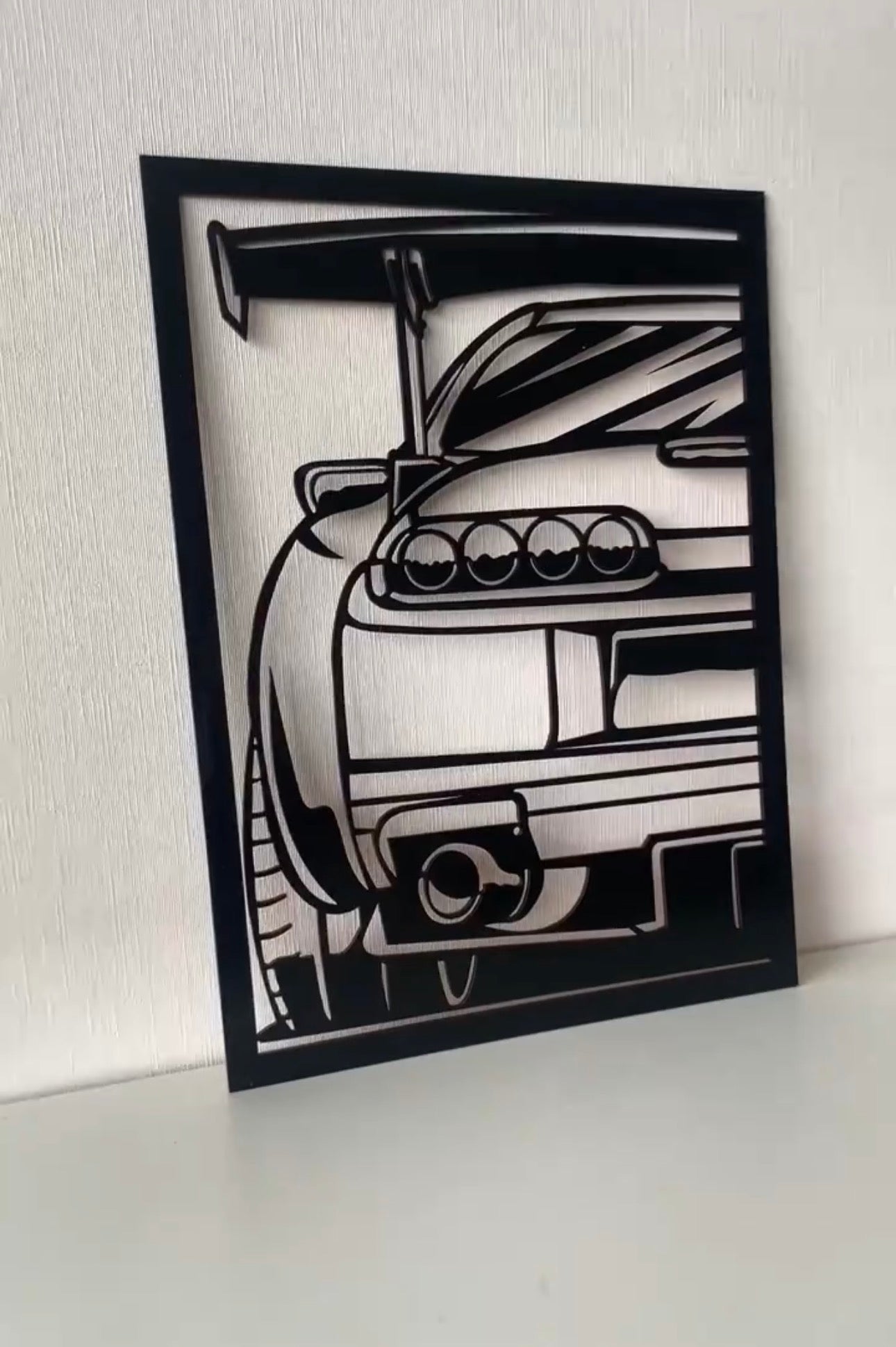 Toyota Supra Metal Wall Art